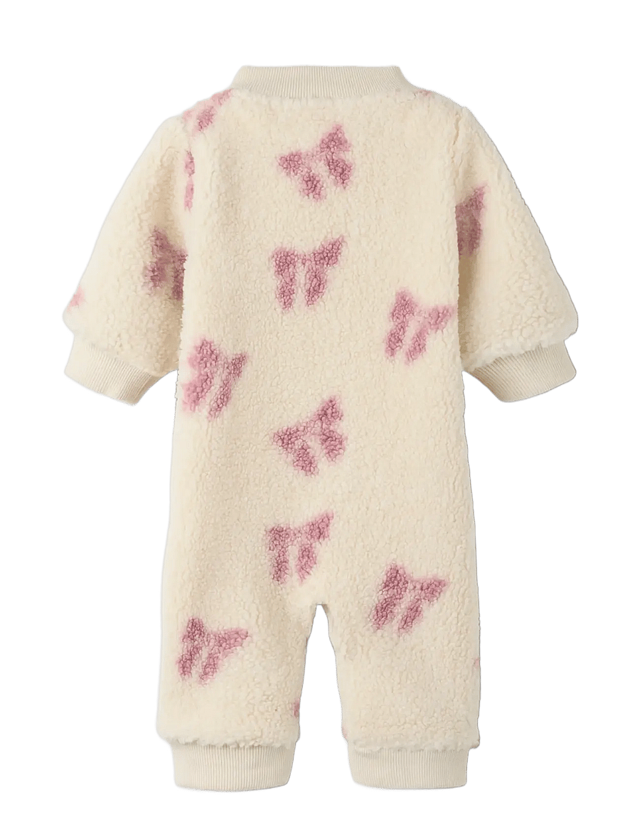 name it - NBFOLAJA NREG TEDDY SUIT - långärmade bodysuits - birch - 1