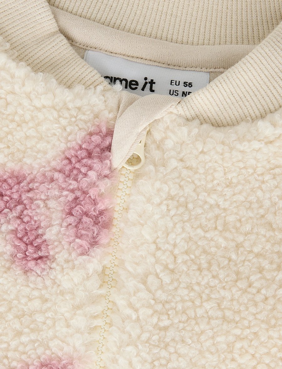 name it - NBFOLAJA NREG TEDDY SUIT - långärmade bodysuits - birch - 2