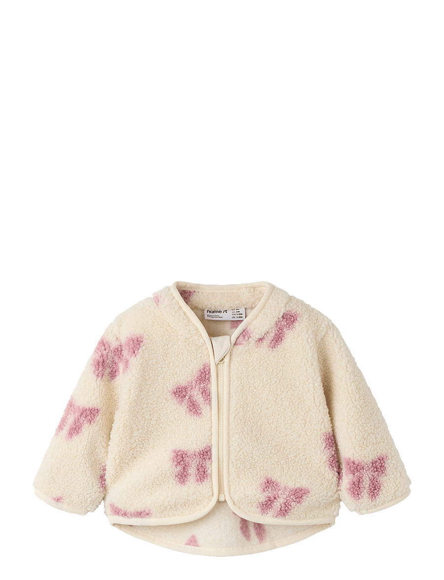 name it - NBFOLAJA NREG TEDDY JACKET - fleecejakker - birch - 0