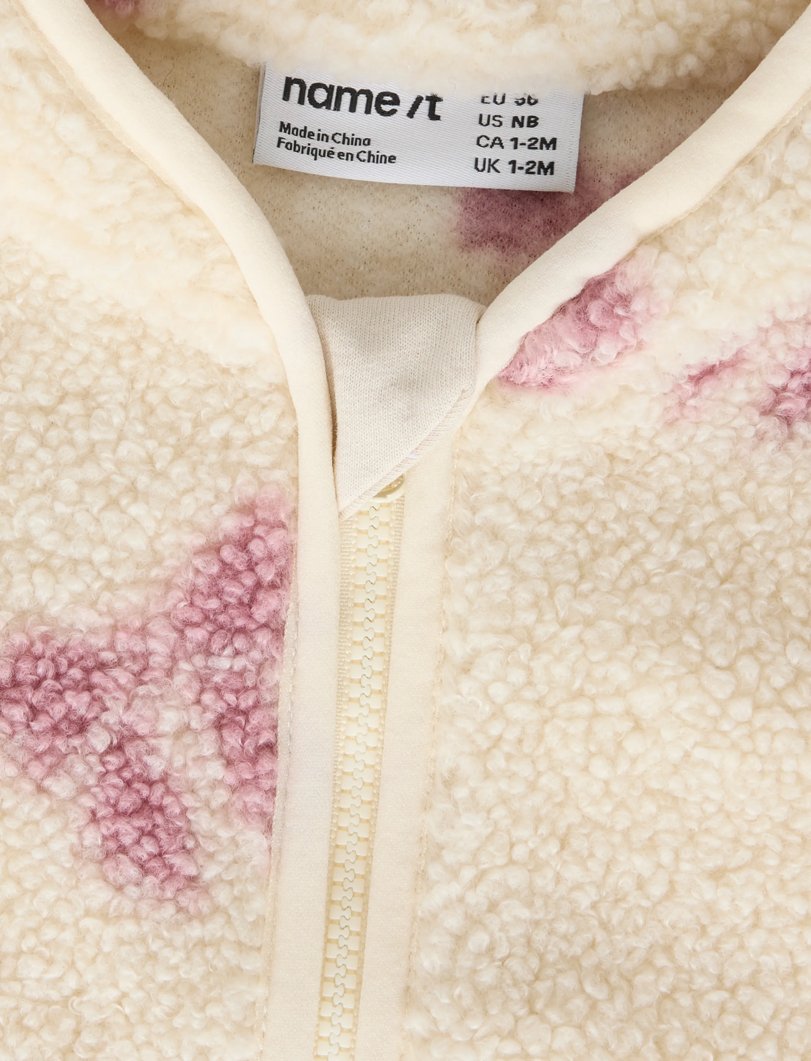 name it - NBFOLAJA NREG TEDDY JACKET - fleecejakker - birch - 2