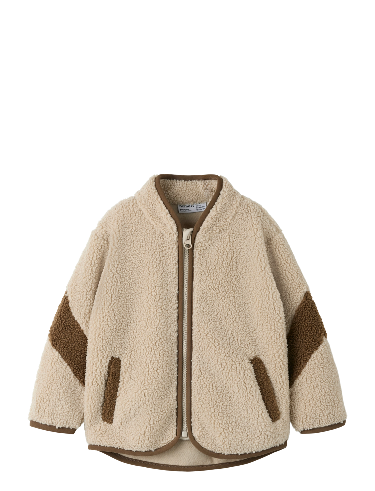 name it NMMORIAS NERG TEDDY JACKET - Name it - ISLAND FOSSIL / cream