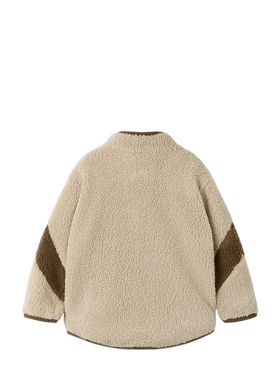 name it - NMMORIAS NERG TEDDY JACKET - fleecejackor - island fossil - 1