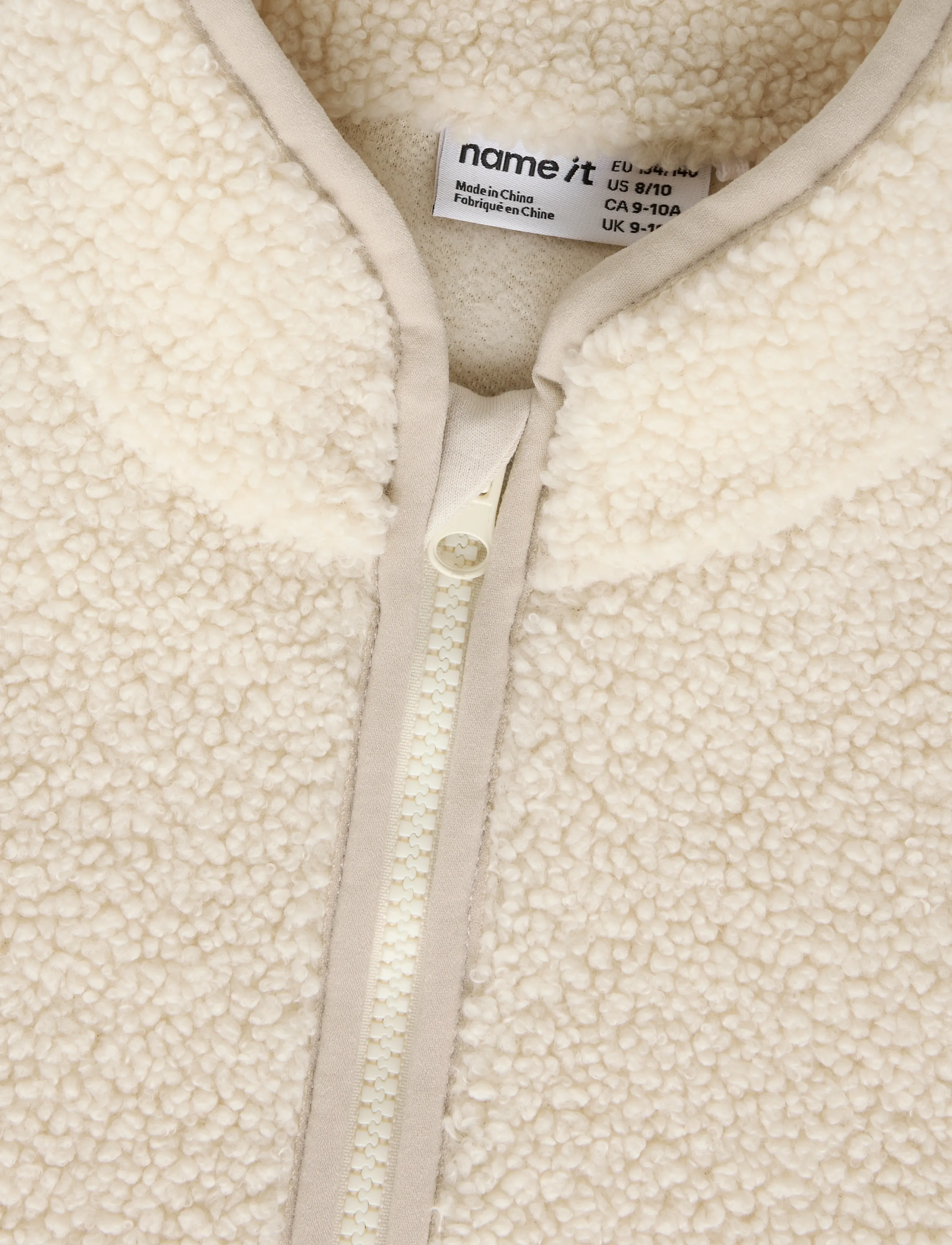 name it - NKFOMAJAL NREG TEDDY JACKET - fleecejackor - birch - 2