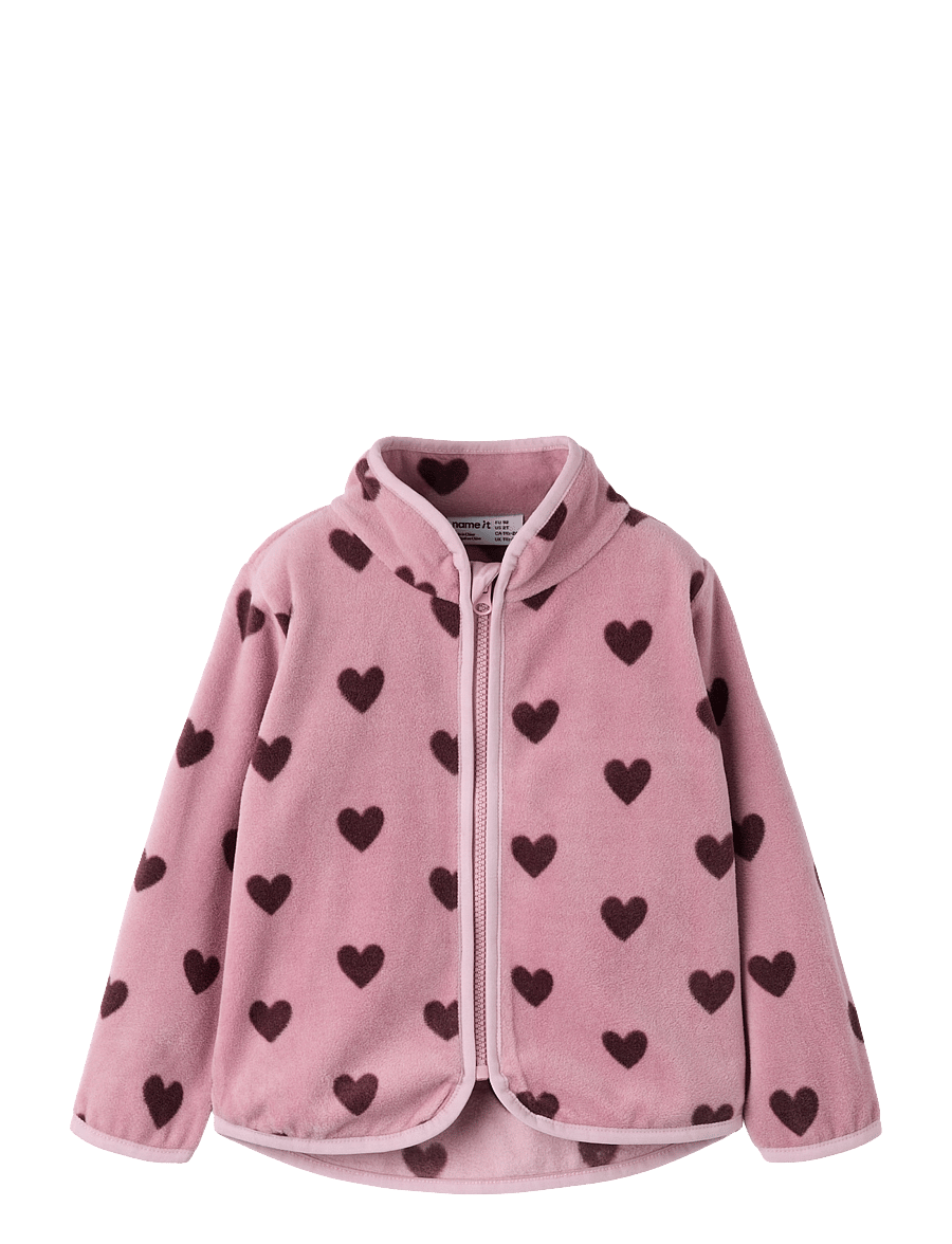 name it - NMFOLAJAS NREG FLEECE JACKET - fleecejackor - mauve shadows - 0