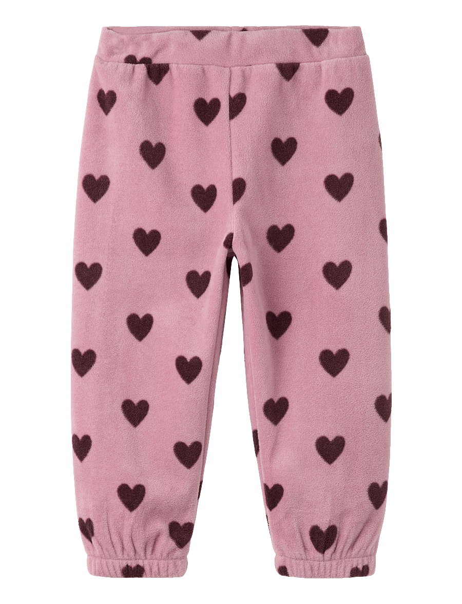 name it - NMFOLAJAS NREG FLEECE PANT - jogginghosen - mauve shadows - 0