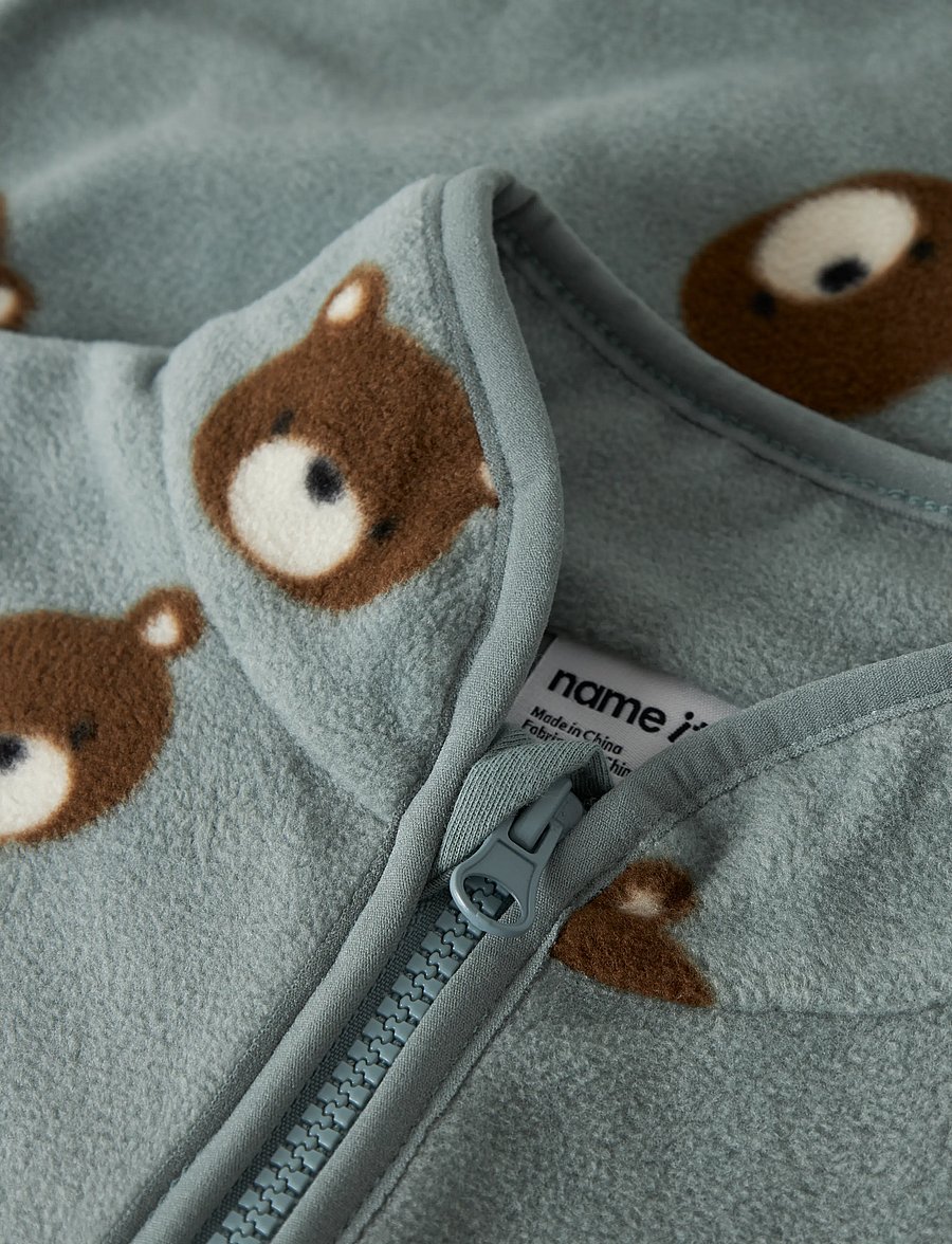 name it - NMMORLAJS NREG FLEECE JACKET - fleecejacken - abyss - 2