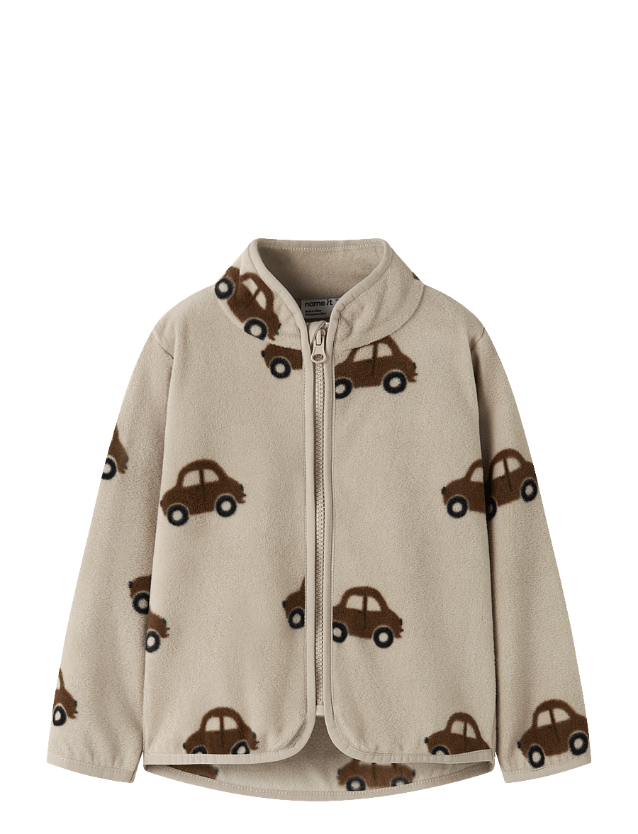 name it - NMMORLAJS NREG FLEECE JACKET - fleecejacken - island fossil - 0