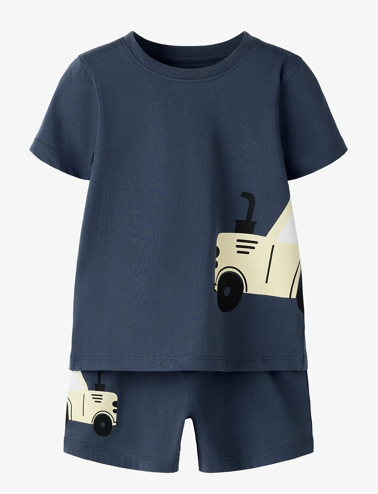 name it - NMMHECTORS SHORTS SET - sæt med kortærmet t-shirt - vintage indigo - 0