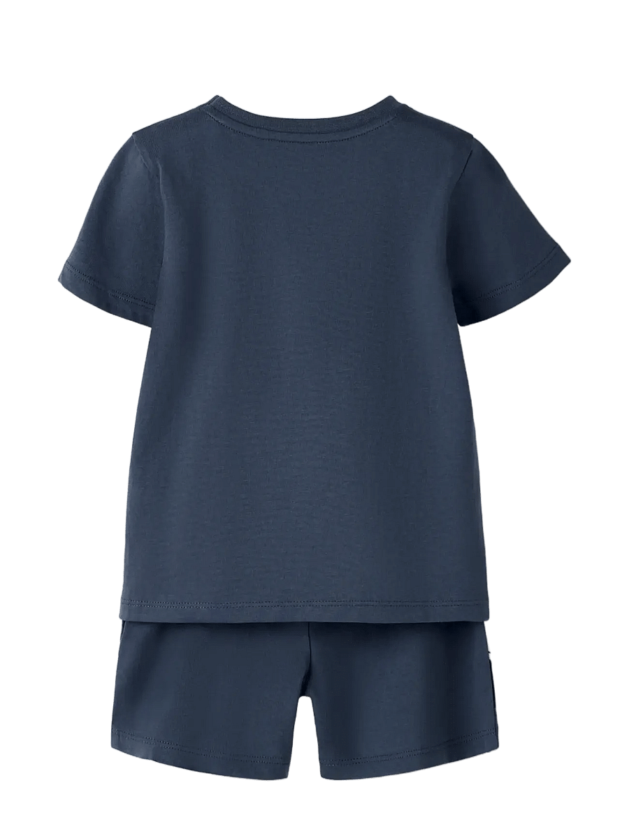 name it - NMMHECTORS SHORTS SET - sets mit kurzärmeligem t-shirt - vintage indigo - 1
