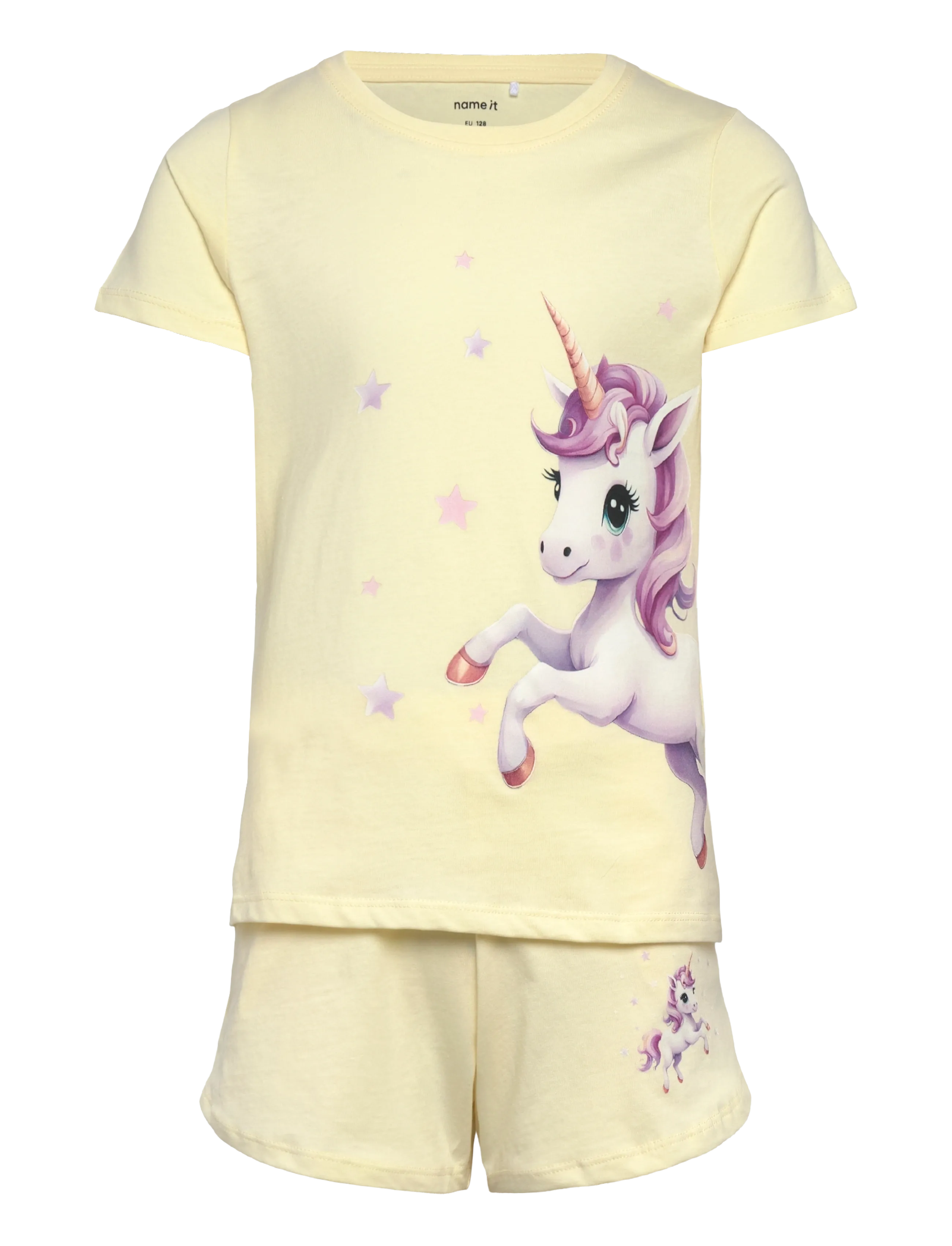 name it Nmfhelgas Shorts Set, 98, Sets, Gelb - Sets With Short-sleeved T-shirt, Kinder