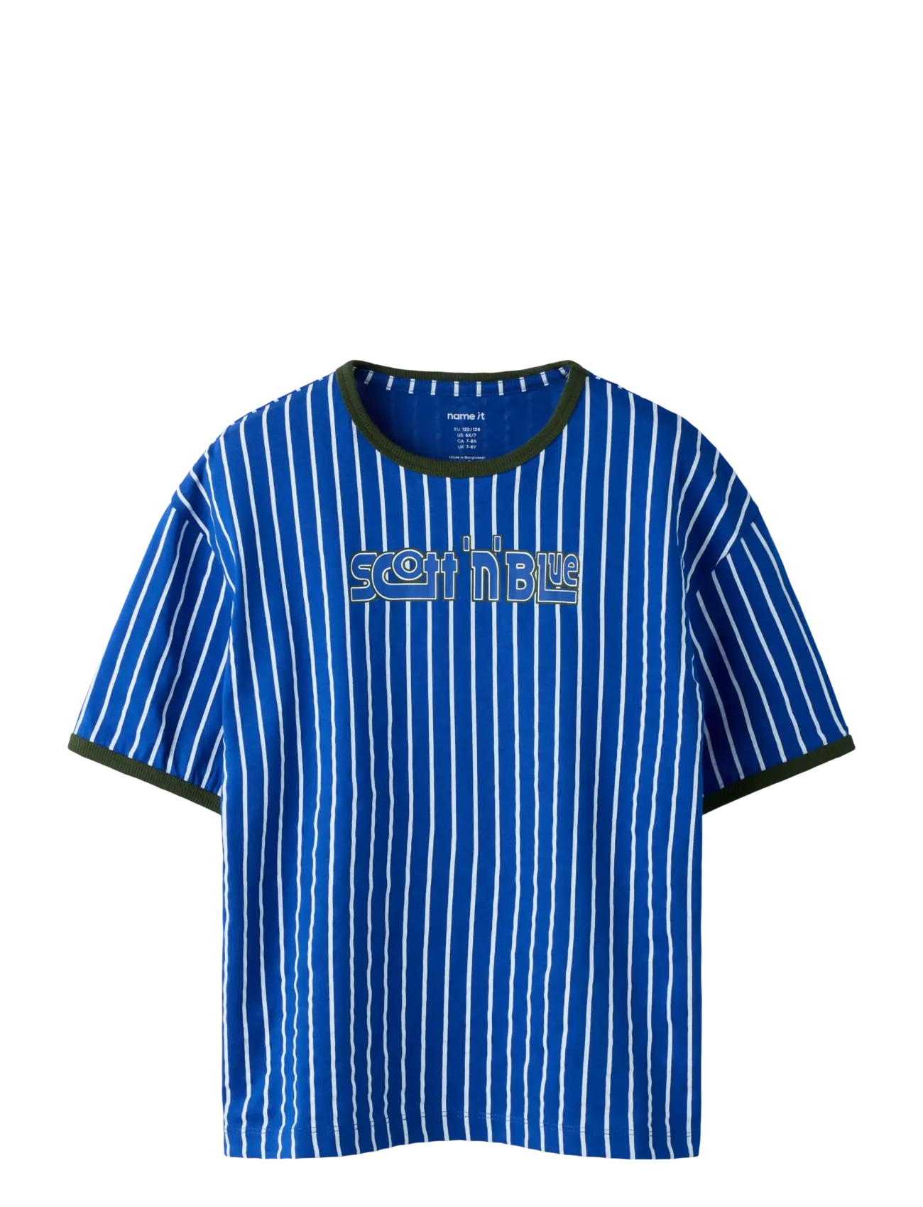 name it NKMFRODOLLAN SS RLX TOP - Yläosat - SURF THE WEB / blue