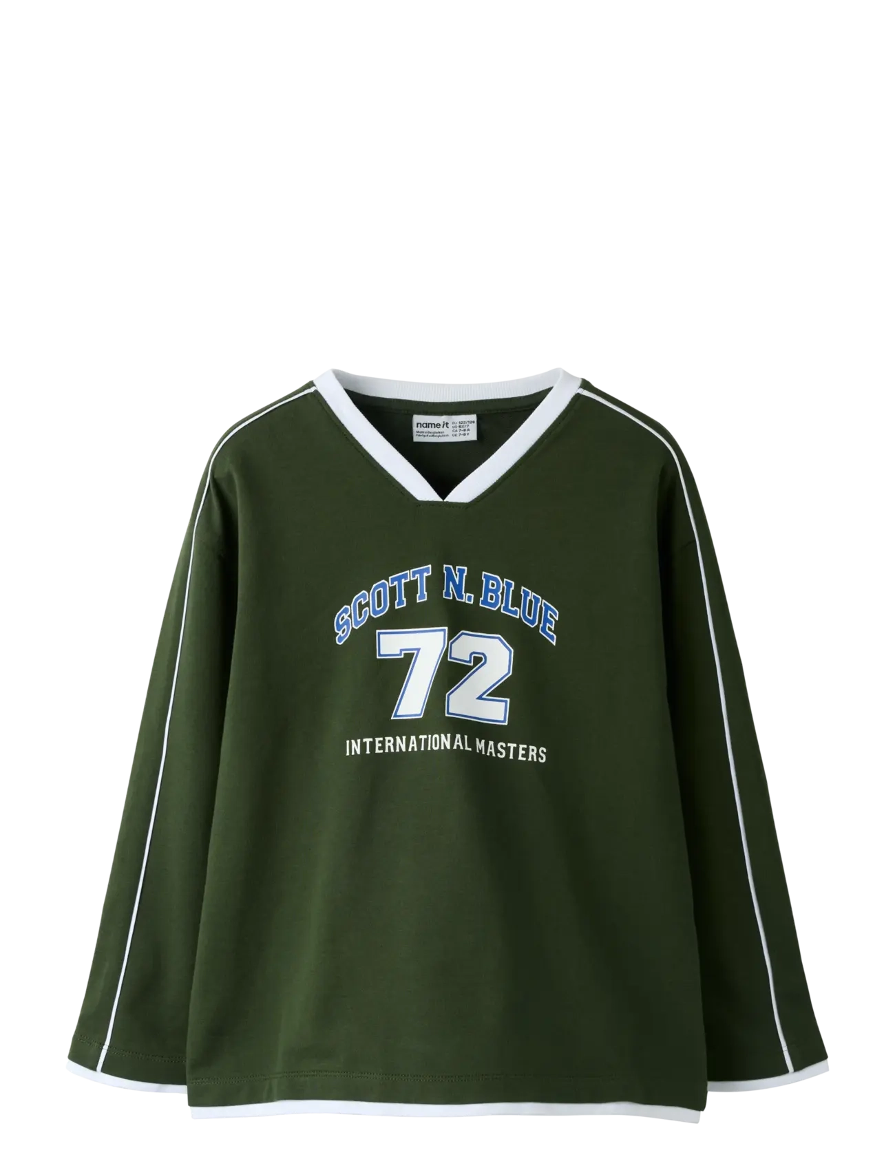 name it Nkmfred Ls Rlx Light Swe Unb, 116, Khaki green, Sweatshirts & Hættetrøjer > Sweatshirts, Børn