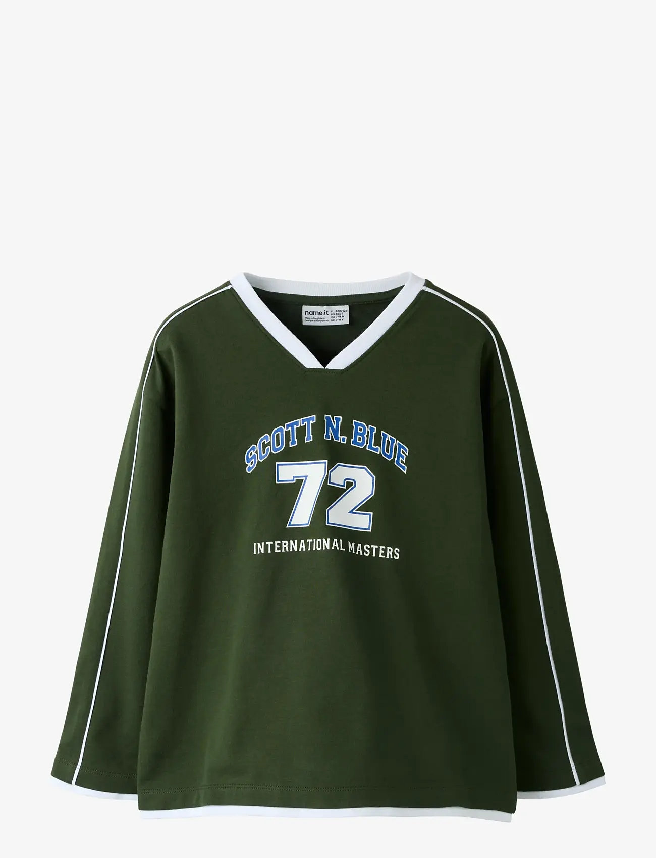 name it - NKMFRED LS RLX LIGHT SWE UNB - sweatshirts - kombu green - 0