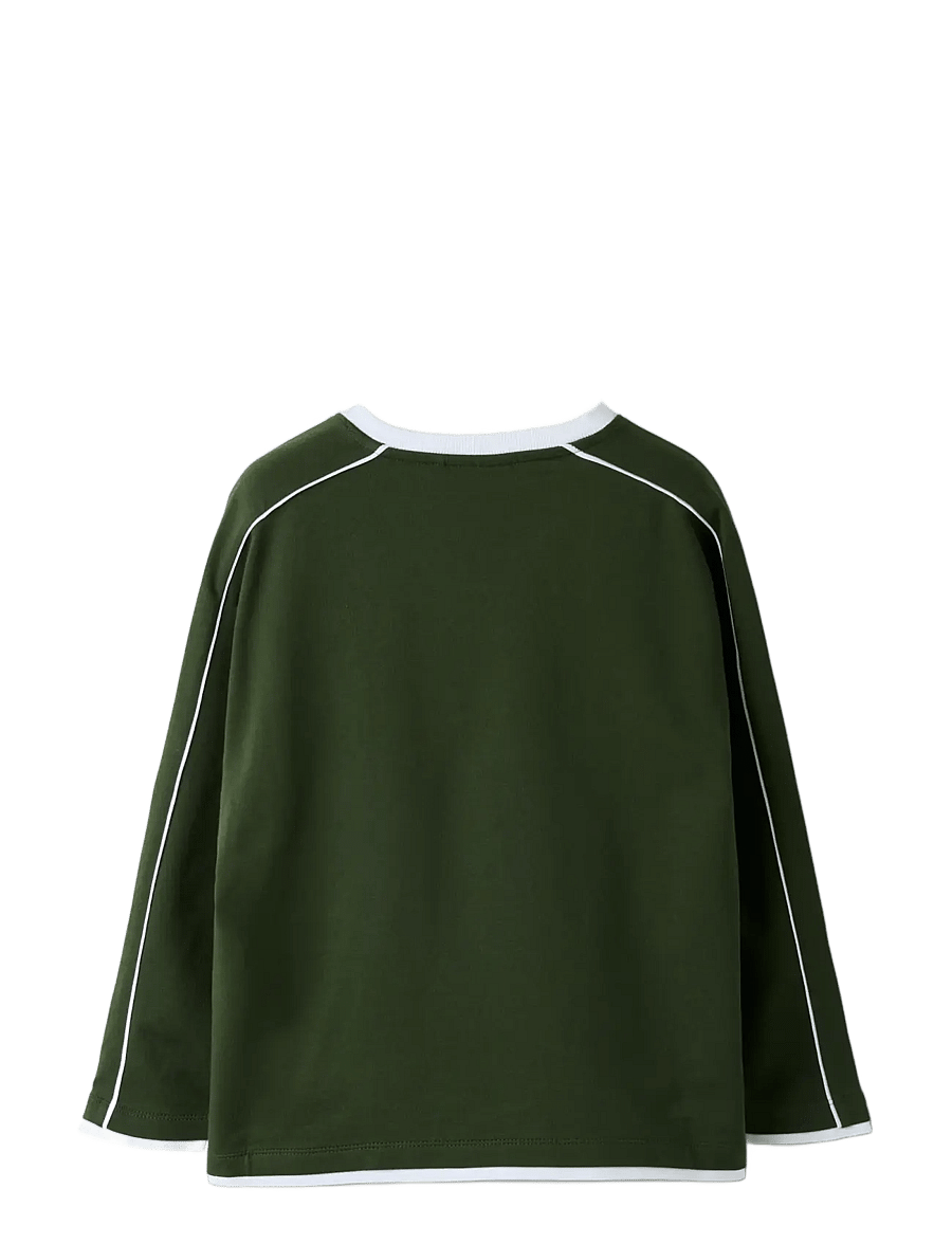 name it - NKMFRED LS RLX LIGHT SWE UNB - sweatshirts - kombu green - 1