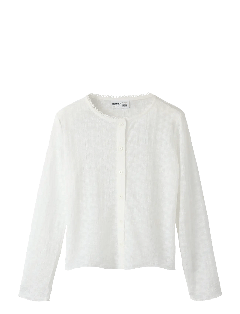 name it - NKFFRINNA LS CARD - cardigans - bright white - 0
