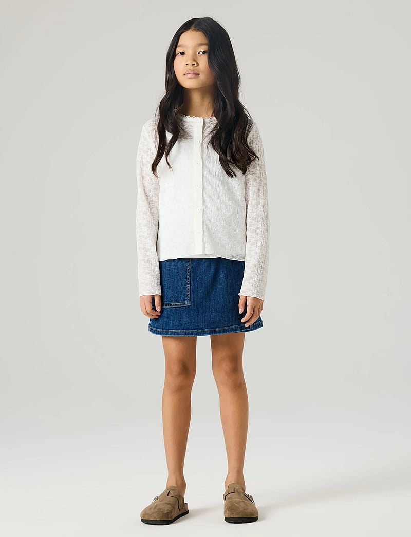name it - NKFFRINNA LS CARD - cardigans - bright white - 2