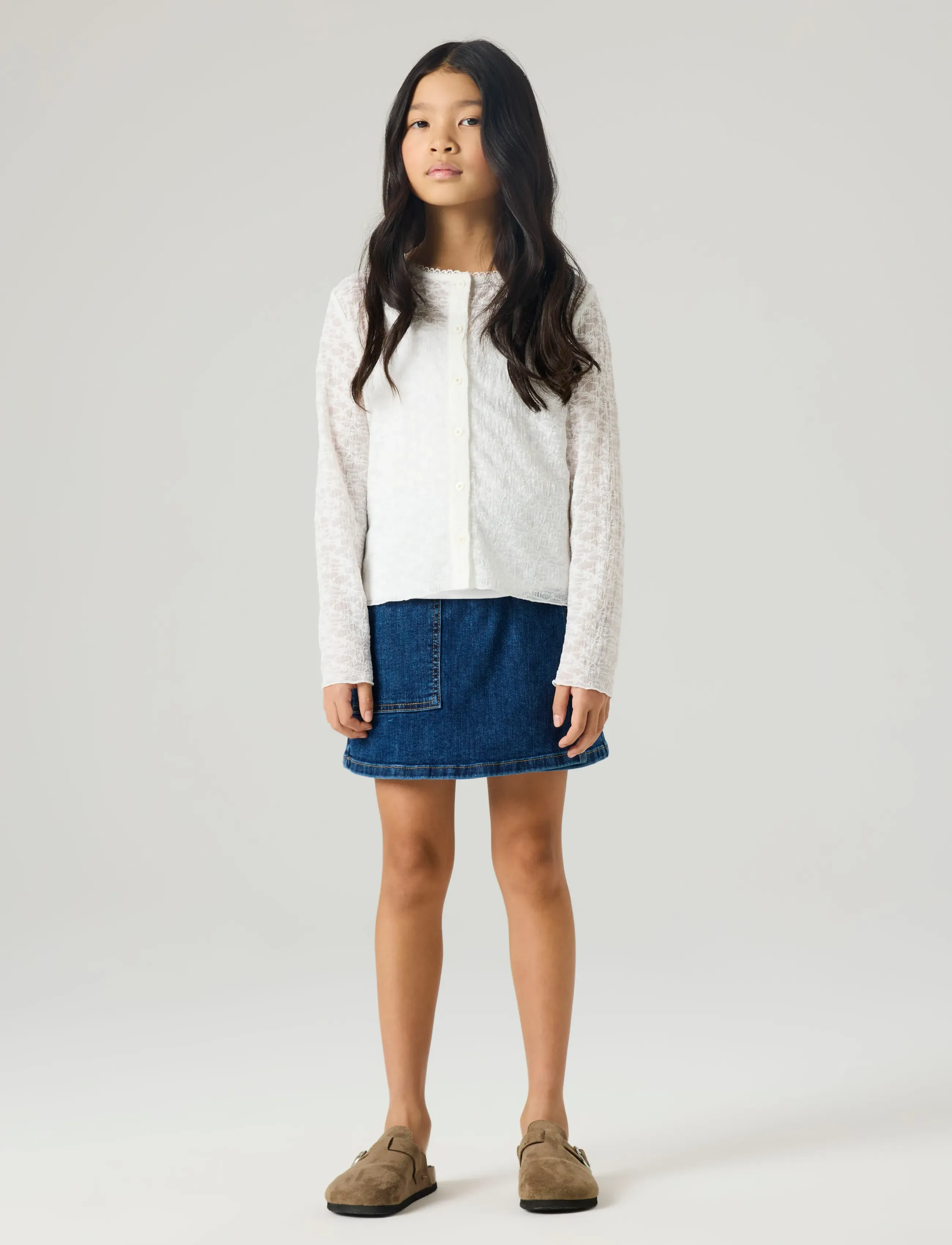 name it - NKFFRINNA LS CARD - cardigans - bright white - 2