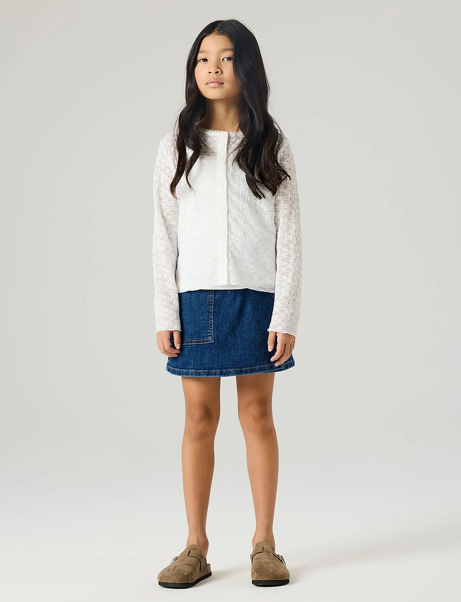 name it - NKFFRINNA LS CARD - cardigans - bright white - 2
