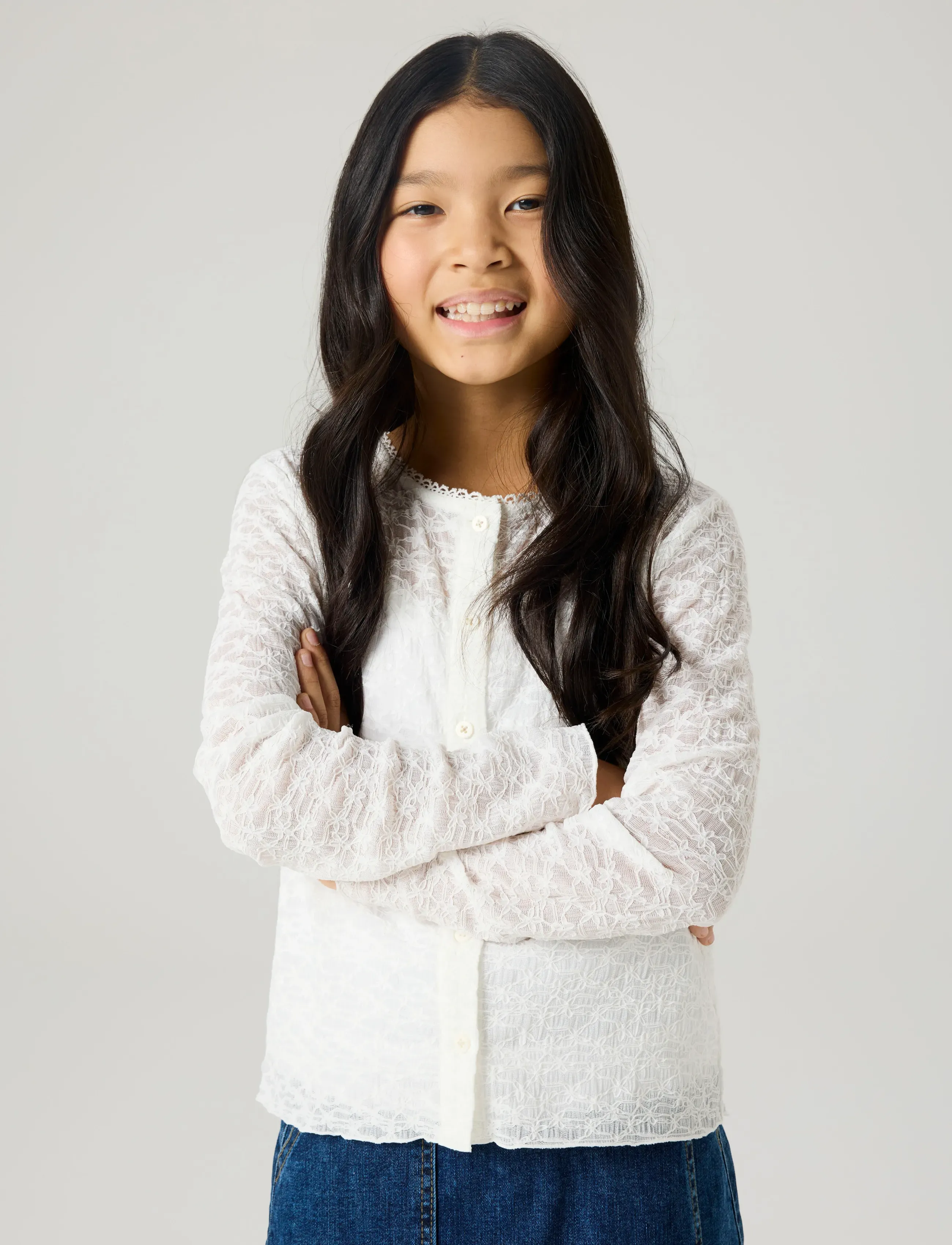 name it - NKFFRINNA LS CARD - cardigans - bright white - 3