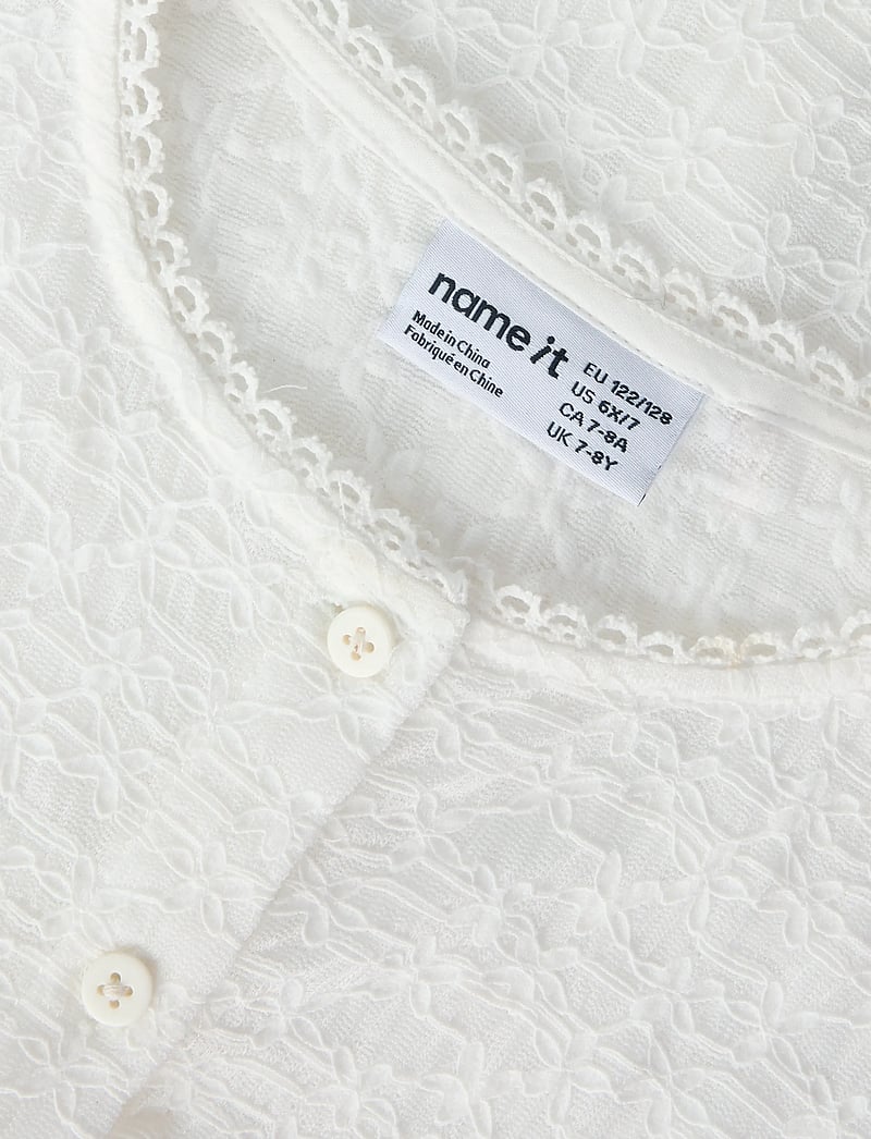 name it - NKFFRINNA LS CARD - cardigans - bright white - 4