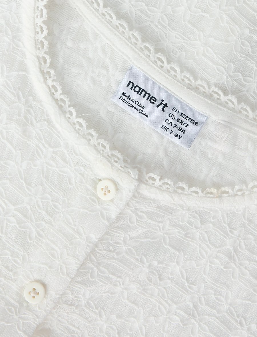 name it - NKFFRINNA LS CARD - cardigans - bright white - 4