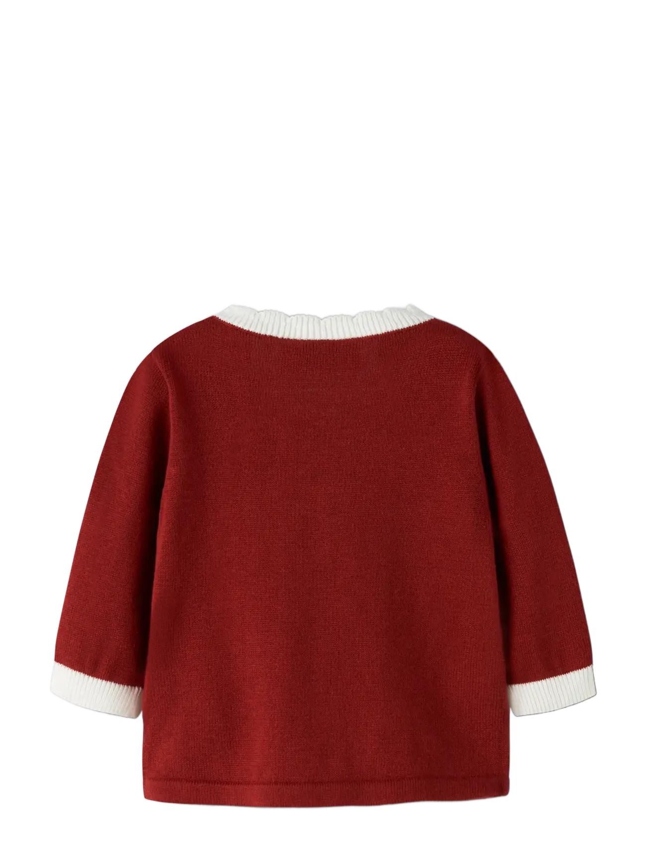 name it - NBFRALBO LS KNIT CARD - red dahlia - 1