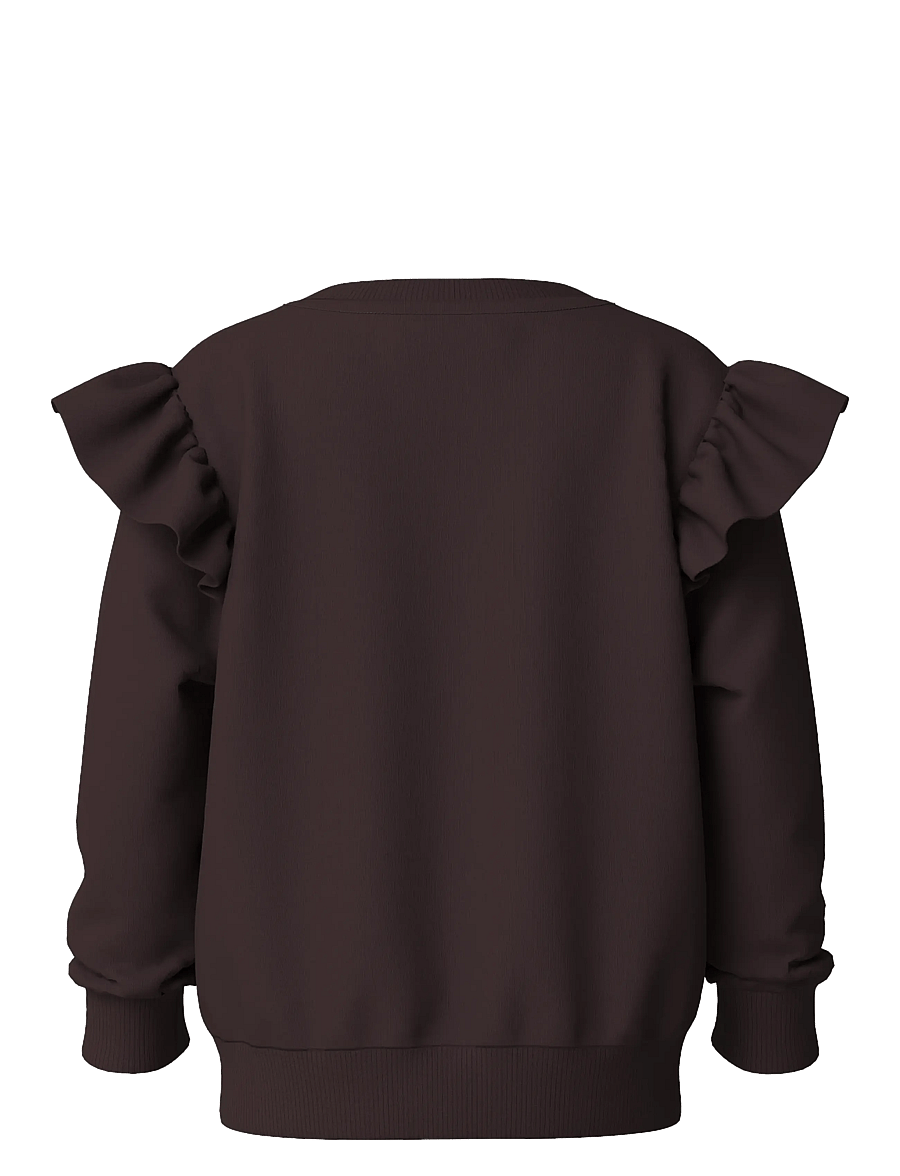 name it - NMFKLUISI LS SWEAT UNB - sweatshirts - chocolate plum - 1