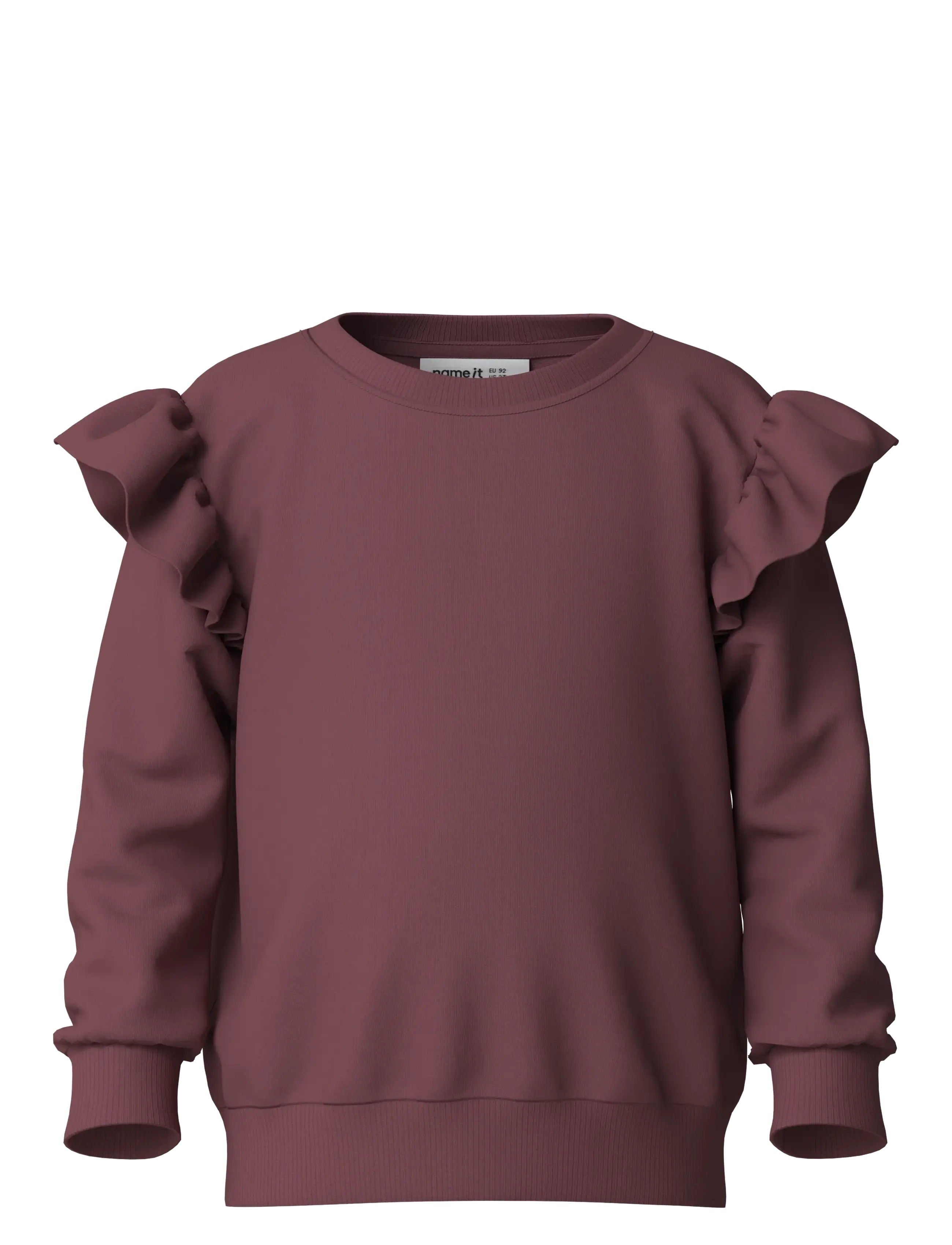name it NMFKLUISI LS SWEAT UNB - Name it - WILD GINGER / burgundy