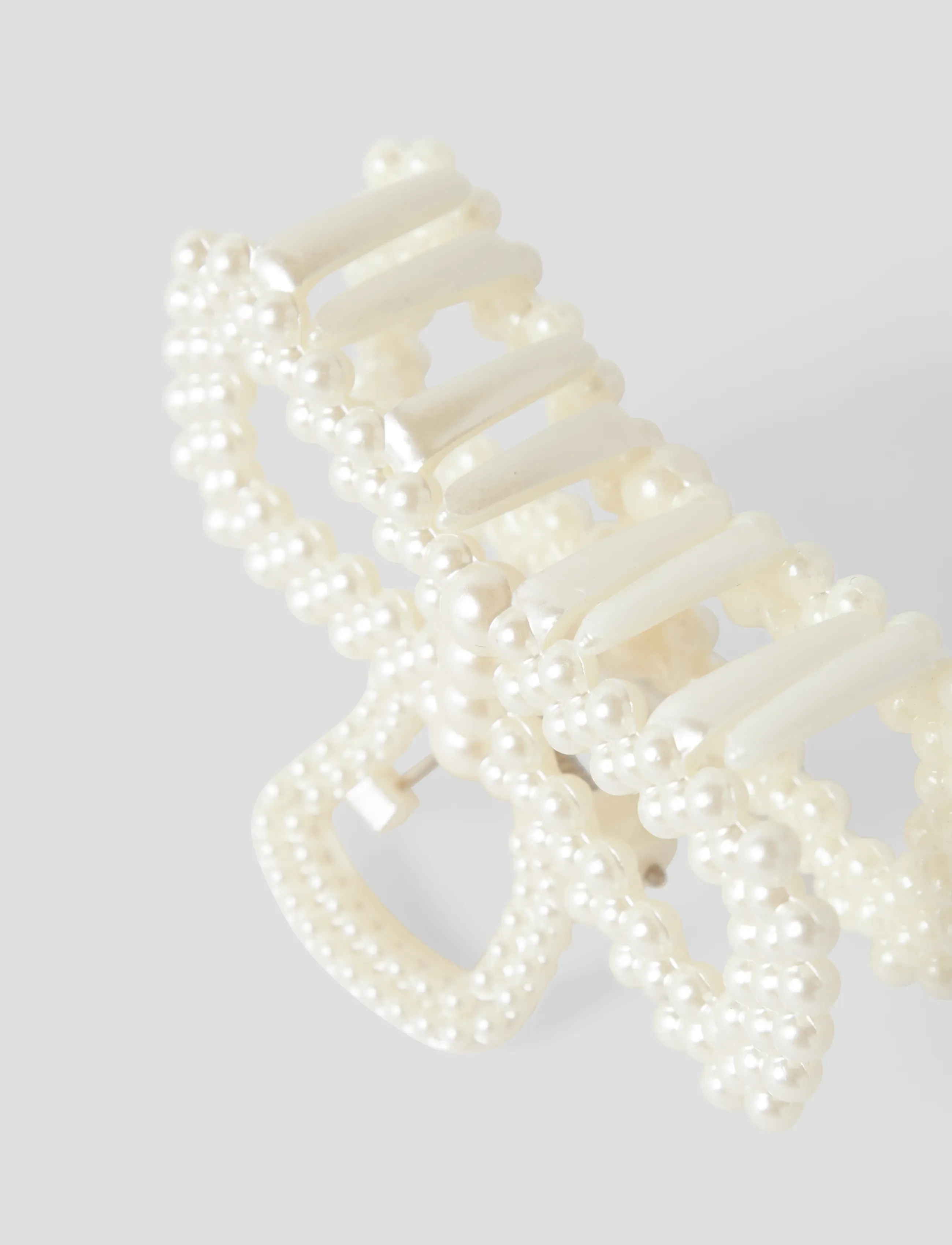 name it - NKFROBERTA HAIRCLAW - juukseklambrid - bright white - 2