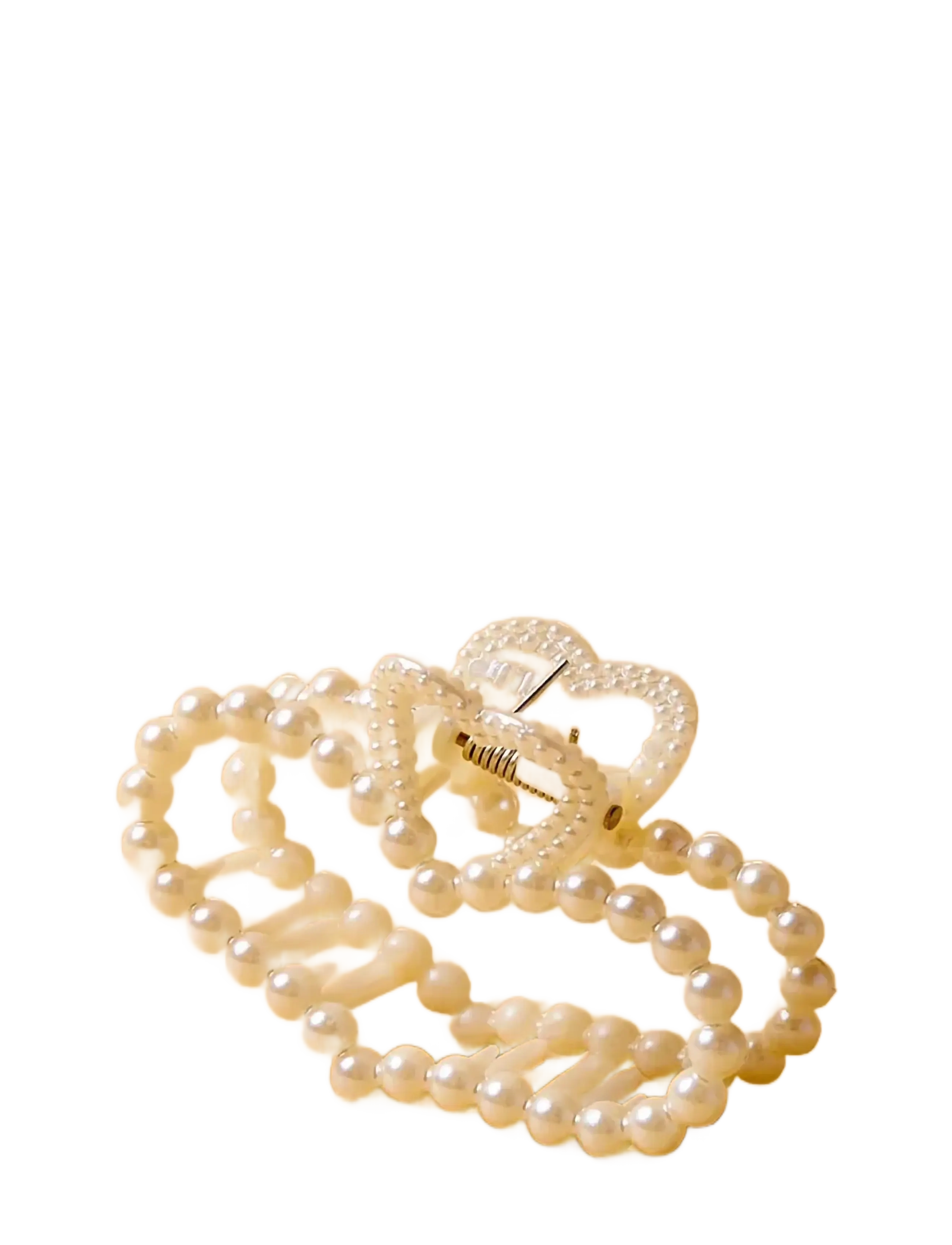 name it - NKFROBERTA HAIRCLAW - juukseklambrid - bright white - 2