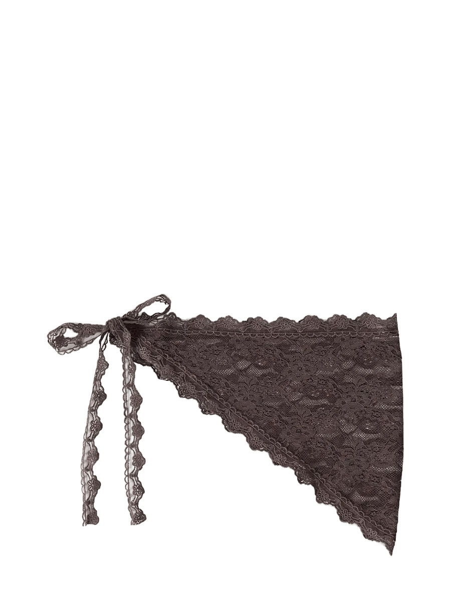 name it - NKFREBECCA LACE SCARF - winteraccessoires - chocolate plum - 1
