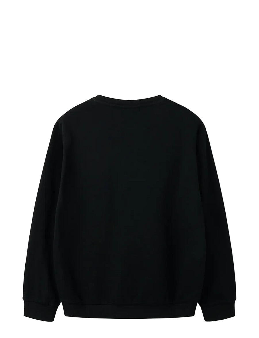 name it - NKMFLO LS NREG SWEAT BRU NOOS - džemprid - black - 1