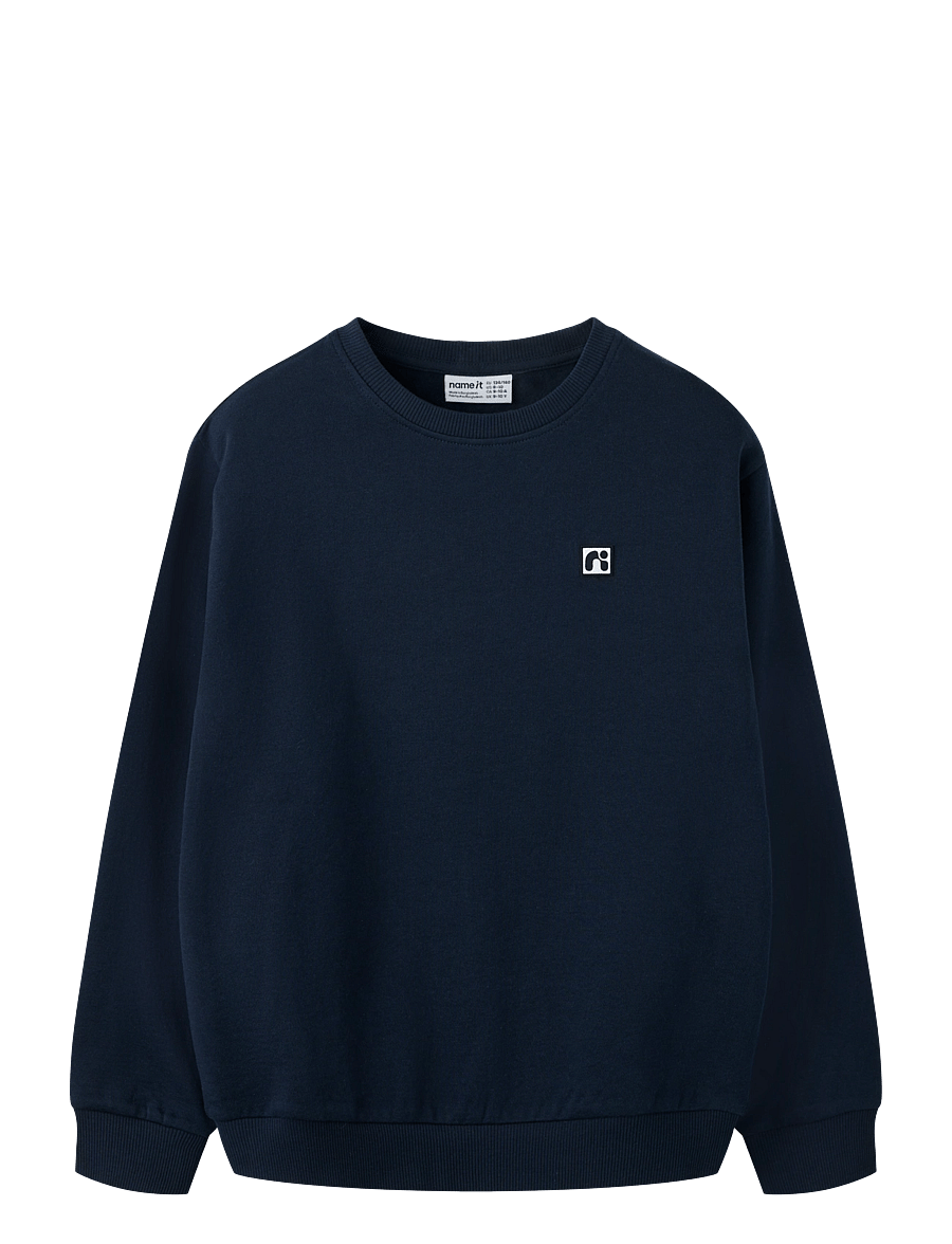 name it - NKMFLO LS NREG SWEAT BRU NOOS - pullover - dark sapphire - 0