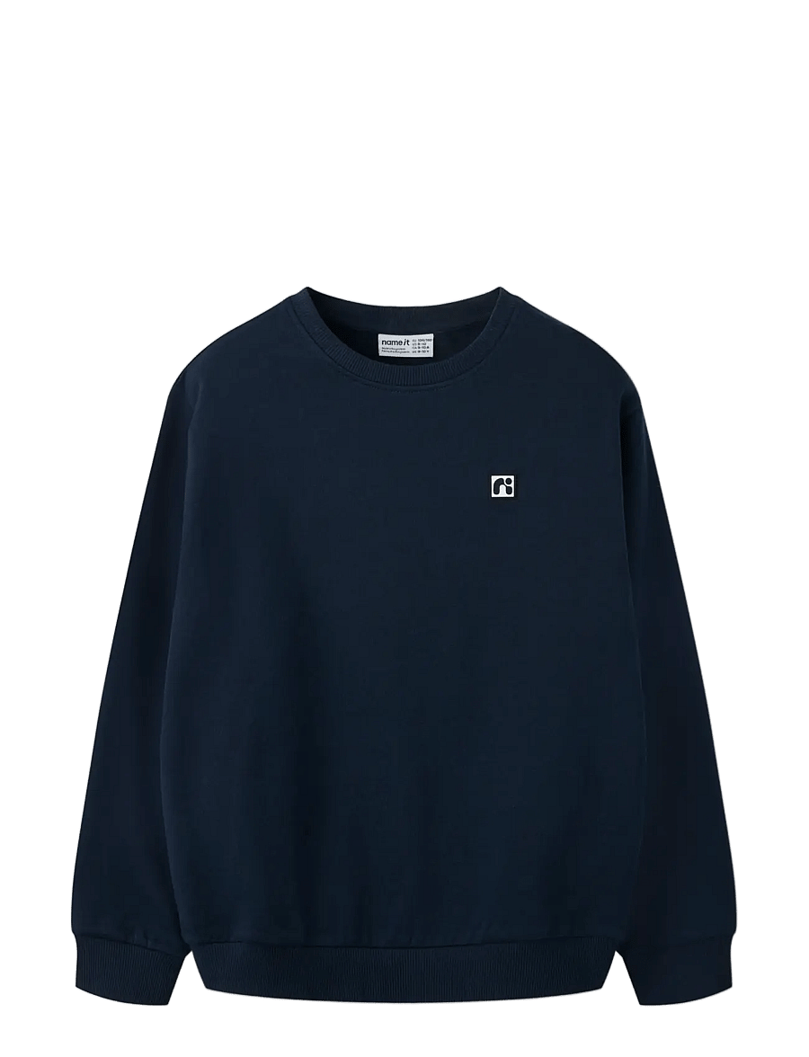 name it - NKMFLO LS NREG SWEAT BRU NOOS - pullover - dark sapphire - 2