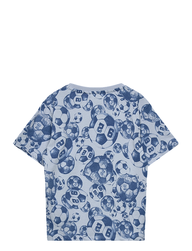 name it - NMMHOOTBALL SS NREG TOP - kortærmede t-shirts - subdued blue - 1