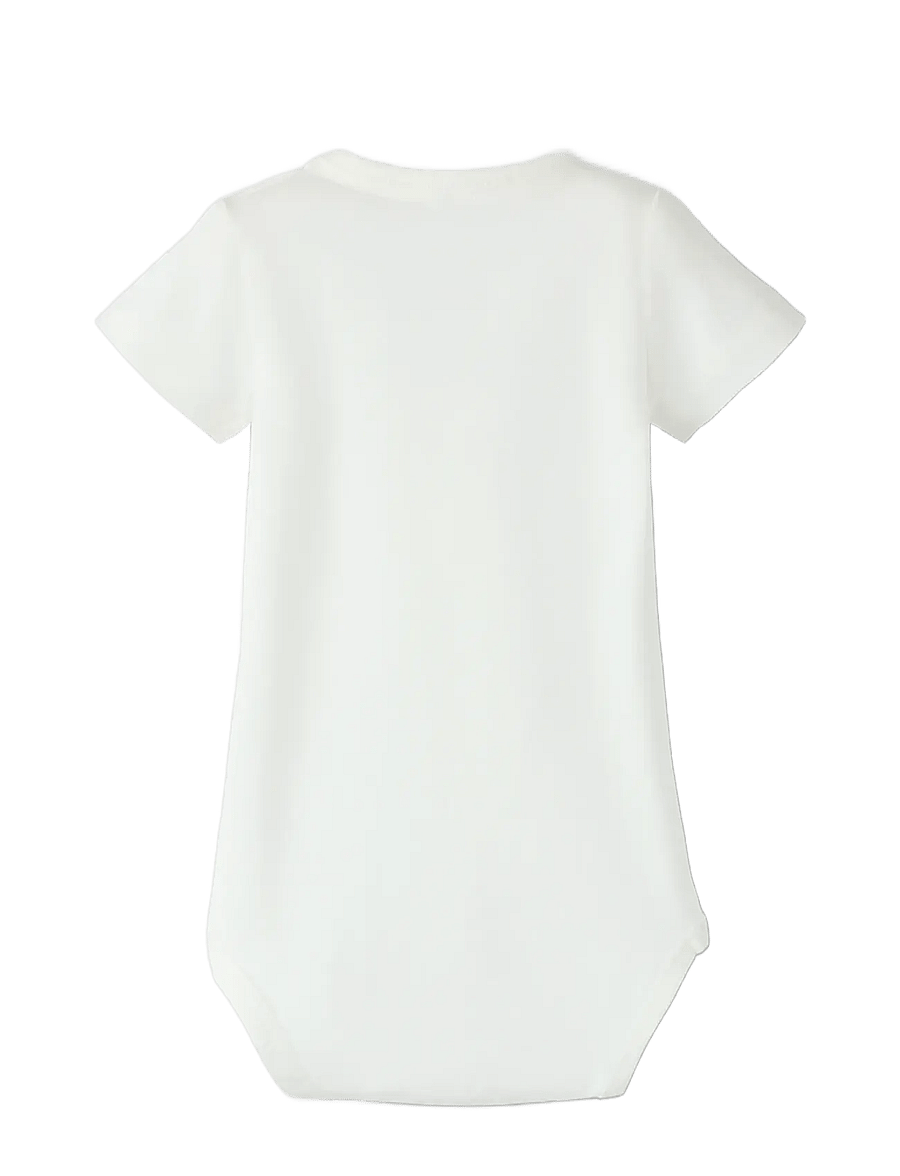 name it - NBMHUTTIE SS XSL BODY - kortärmade bodysuits - cloud dancer - 1
