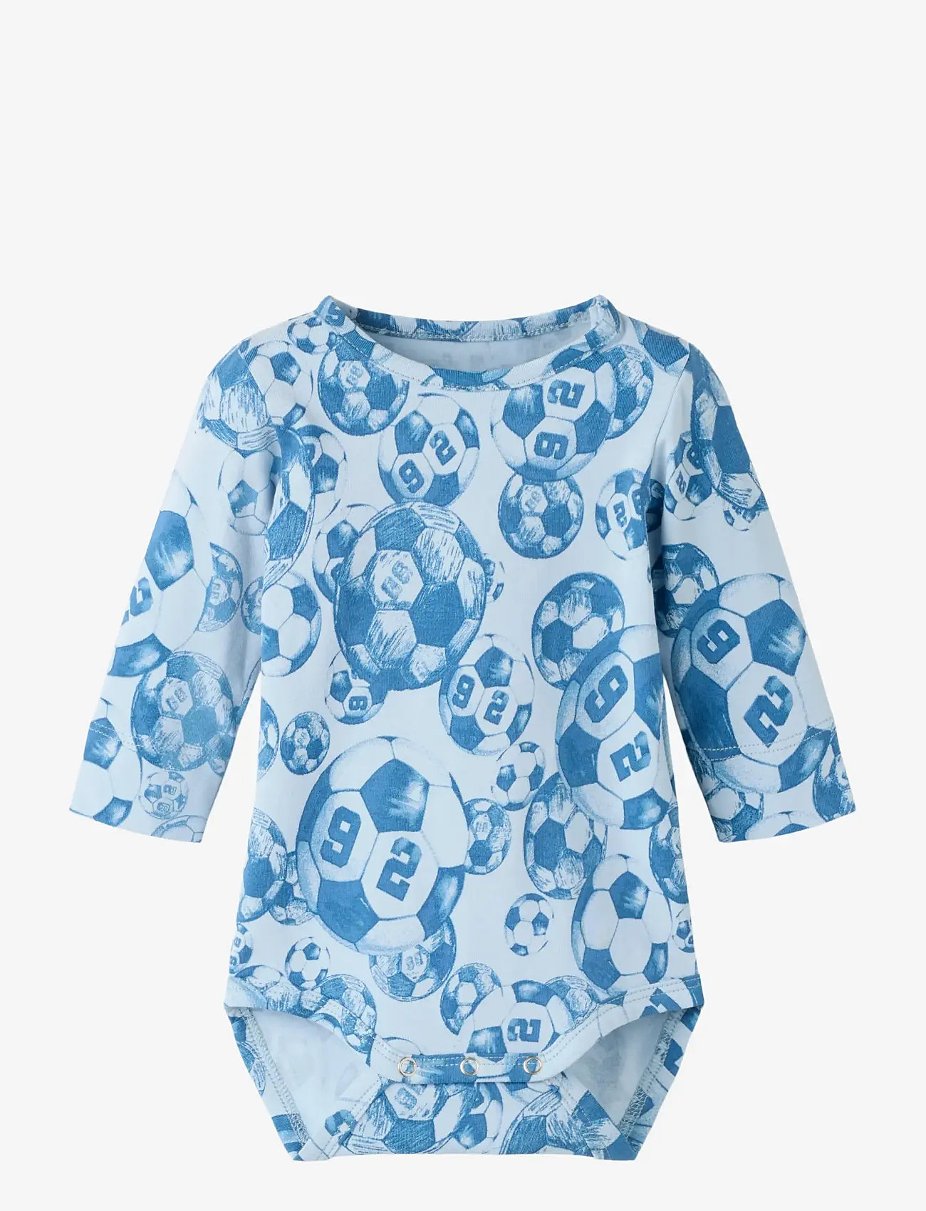 name it - NBMHOOTBALL LS XSL BODY - pikkade varrukatega bodid - subdued blue - 0