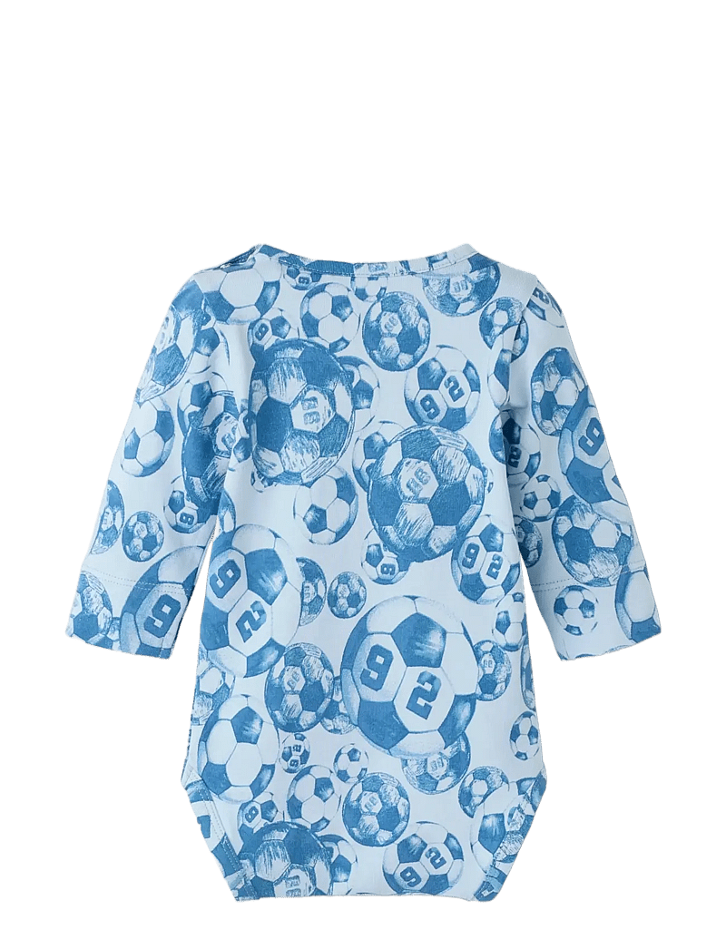name it - NBMHOOTBALL LS XSL BODY - pikkade varrukatega bodid - subdued blue - 1