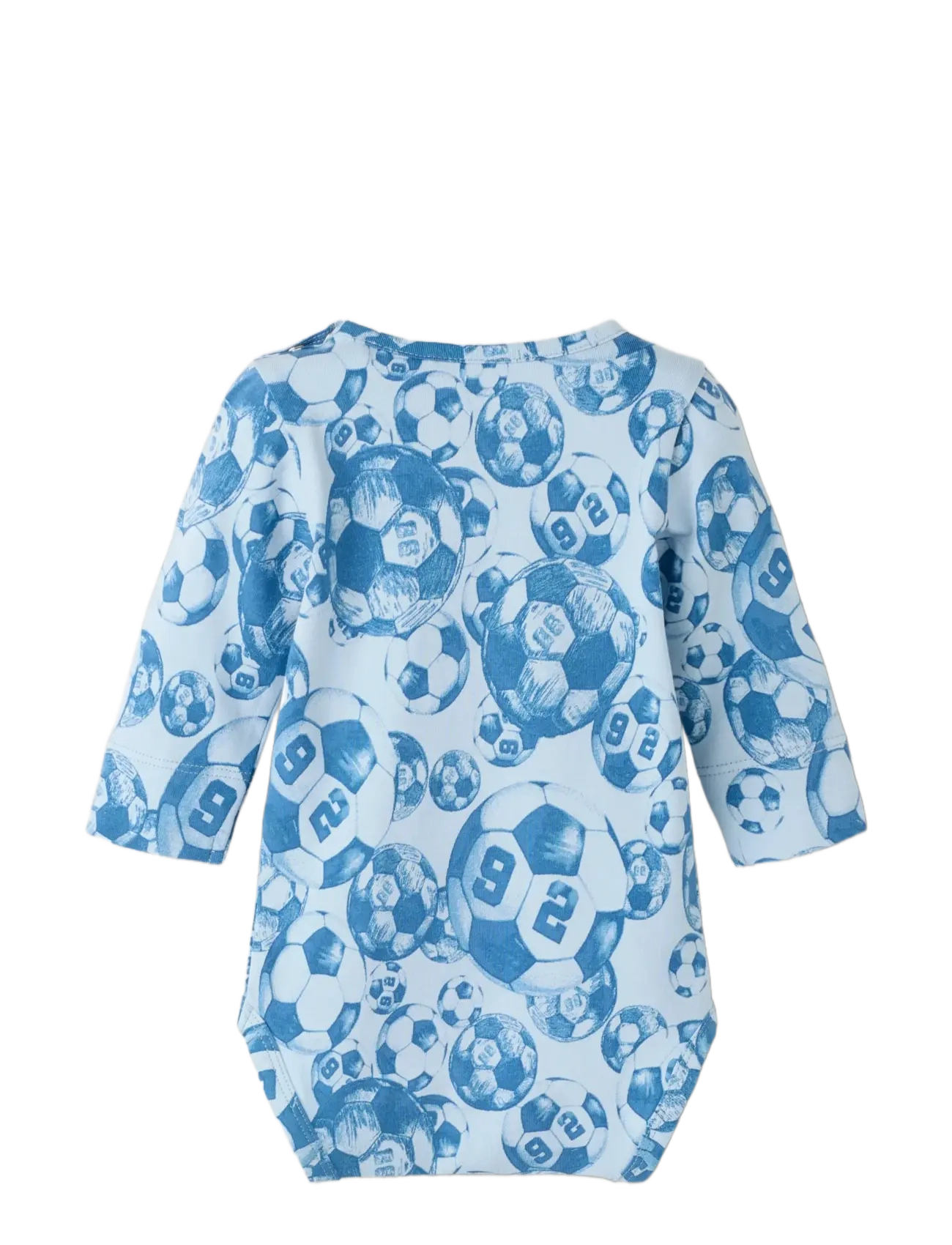 name it - NBMHOOTBALL LS XSL BODY - langärmelige bodys - subdued blue - 1