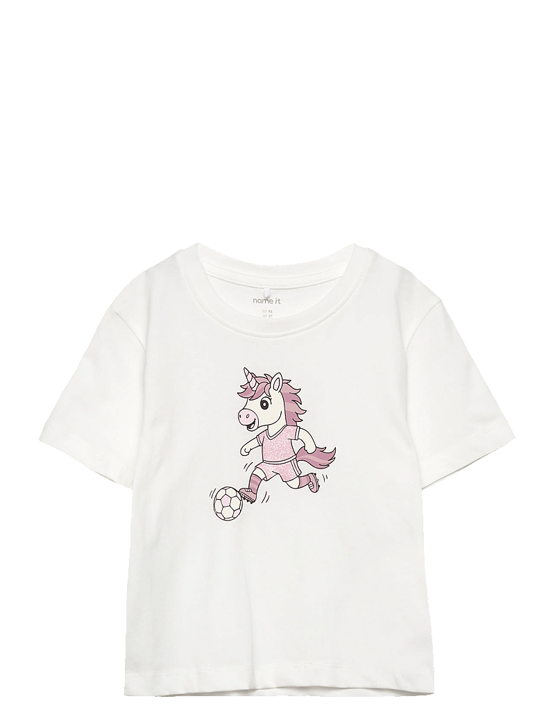 name it - NMFHENRINA SS NREG TOP - kortærmede t-shirts - cloud dancer - 0