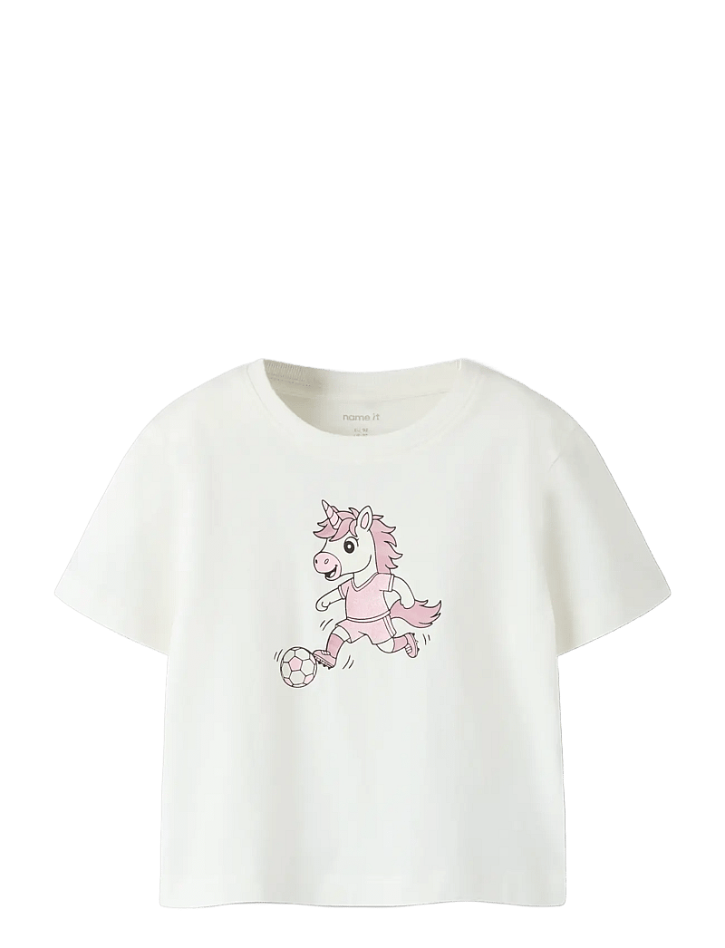 name it - NMFHENRINA SS NREG TOP - kortærmede t-shirts - cloud dancer - 2
