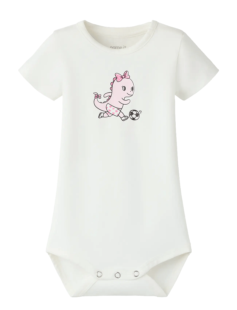 name it - NBFHUTINA SS XSL BODY - short-sleeved - cloud dancer - 0
