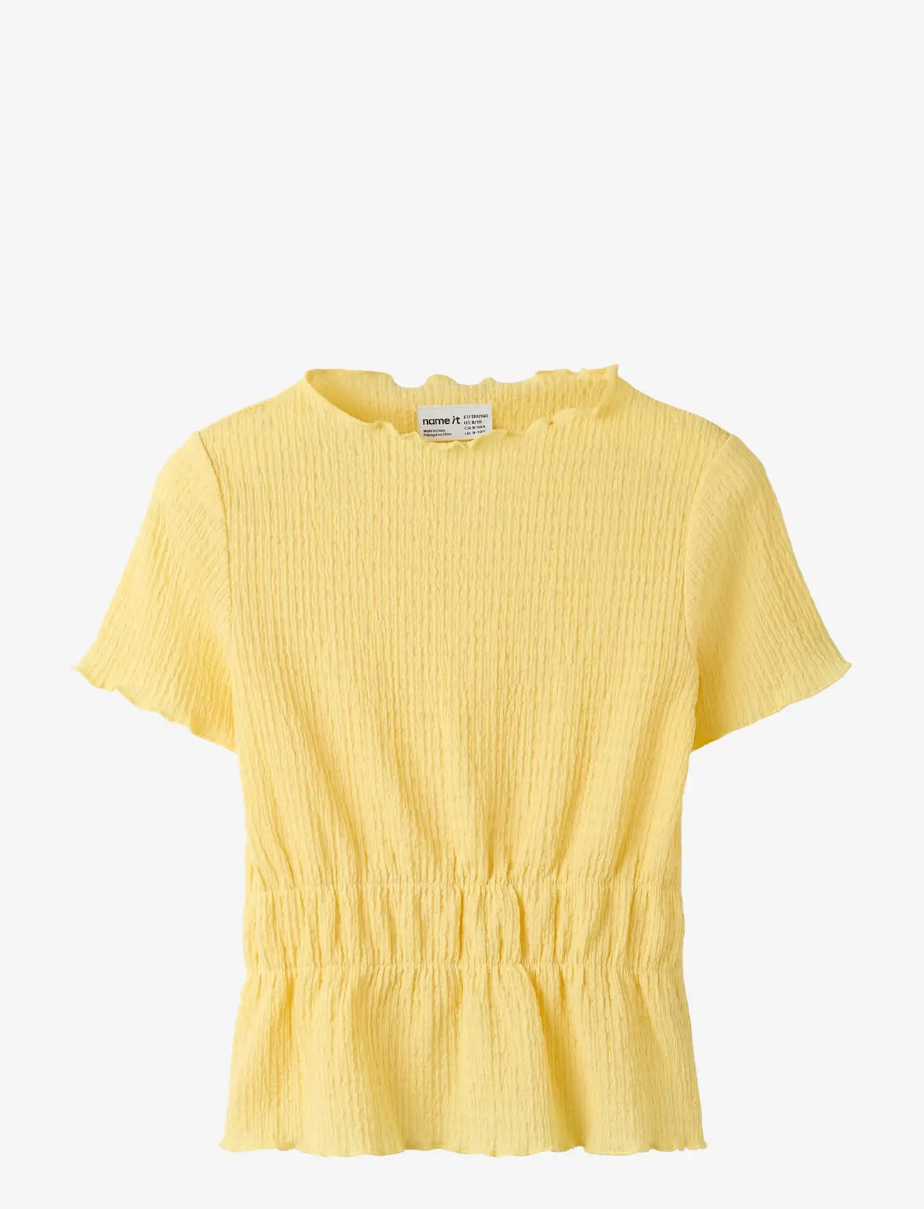 name it - NKFHIKKA SS SH TOP - lühikeste varrukatega t-särgid - golden haze - 0