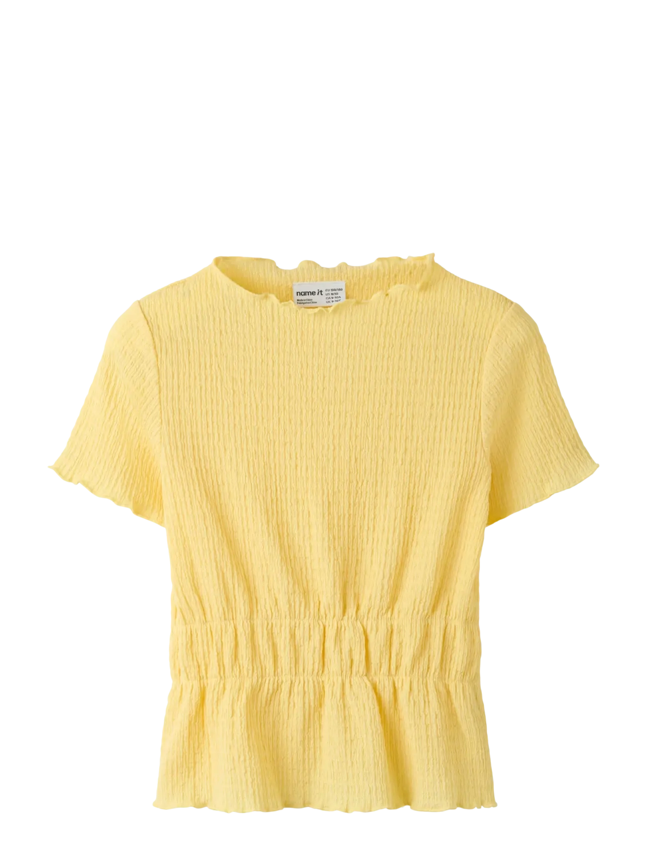 name it NKFHIKKA SS SH TOP - Overdele - GOLDEN HAZE / yellow