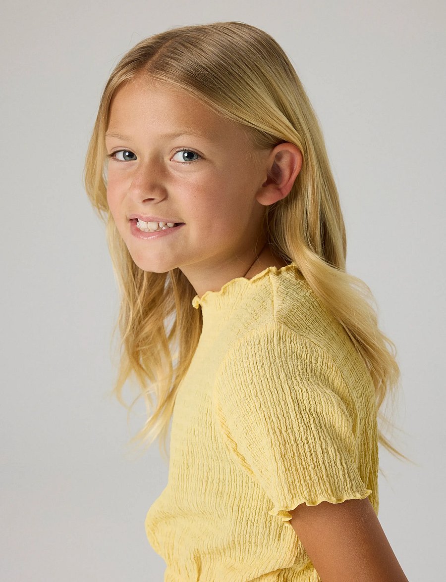 name it - NKFHIKKA SS SH TOP - kortærmede t-shirts - golden haze - 3
