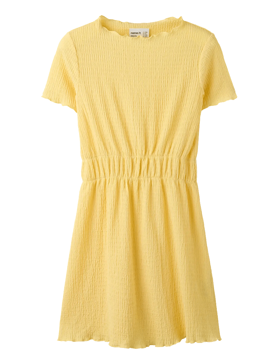 name it - NKFHIKKA SS DRESS - robes décontractées à manches courtes - golden haze - 0