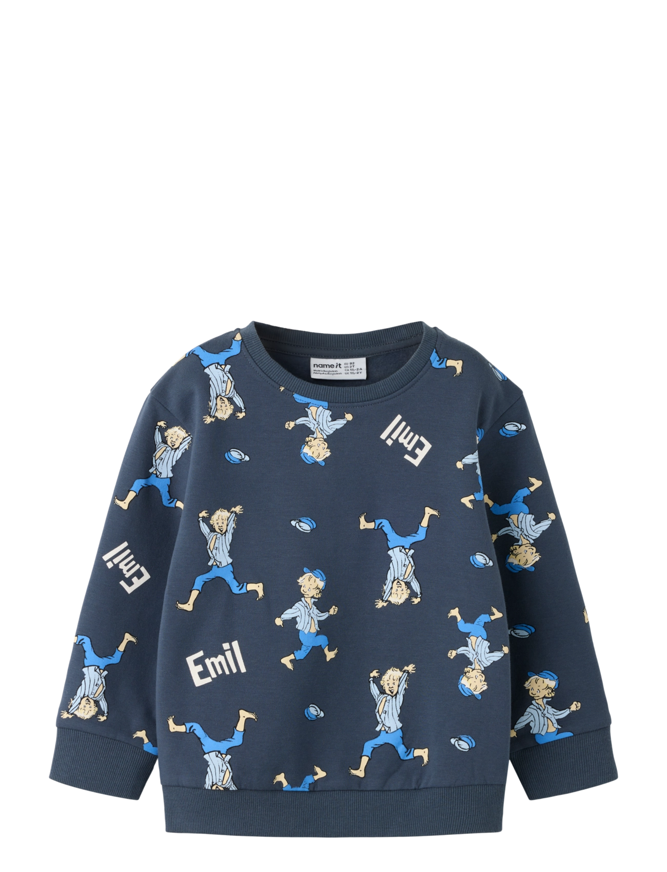 name it NMMALFE EMIL NREG SWEAT BRU SKY - Name it - OMBRE BLUE / navy