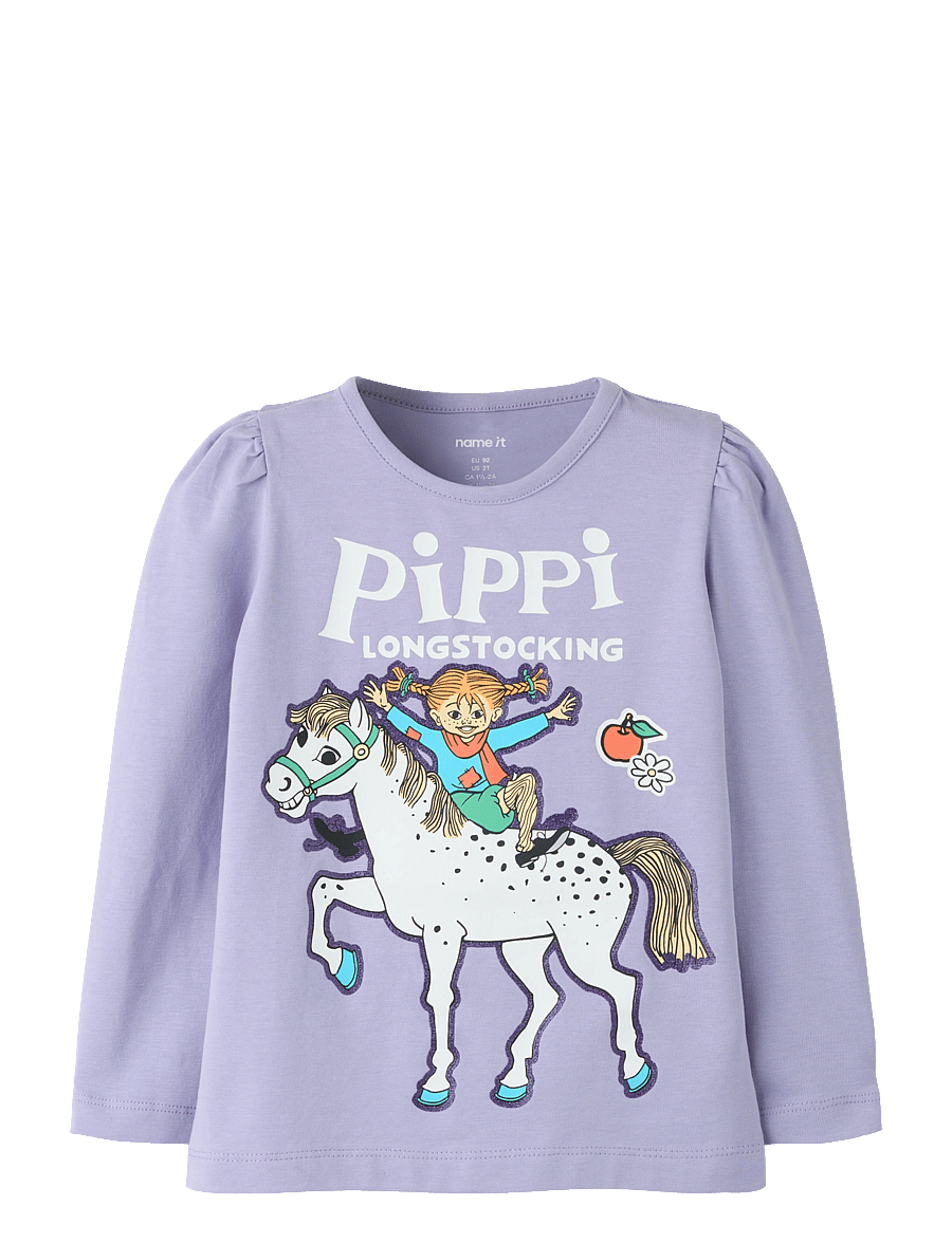 name it - NMFANNA PIPPI LS TOP BOX SKY - pikkade varrukatega t-särgid - heirloom lilac - 0