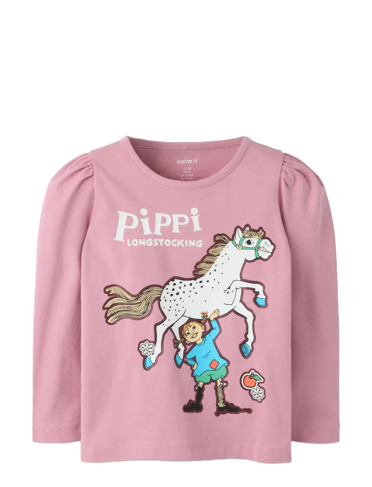name it - NMFANNA PIPPI LS TOP BOX SKY - långärmade t-shirts - lilas - 2