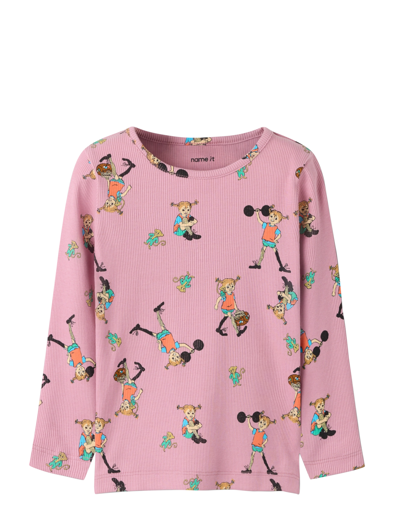name it NMFARA PIPPI LS SLIM TOP SKY - Toppar & T-shirts - LILAS / pink/rose